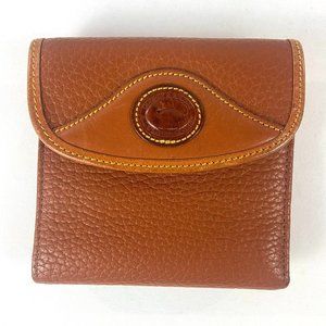 💎SOLD💎Vintage DOONEY & BOURKE All Weather Pebble Leather Trifold Wallet Purse
